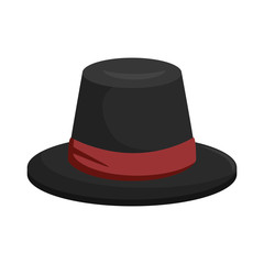 thanksgiving hat isolated icon vector illustration design