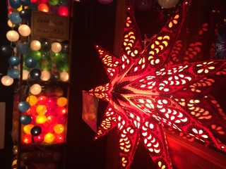 Lightening Christmas decoration Moravian star