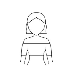 Obraz premium avatar woman icon image