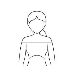Obraz premium avatar woman icon image