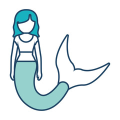 cute mermaid icon image