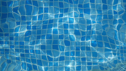 Natural Shiny blue water in a swimming pool