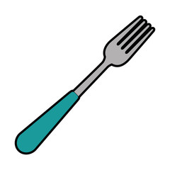 fork cutlery tool icon vector illustration design