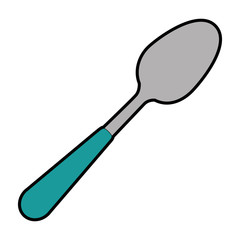 spoon cutlery tool icon vector illustration design