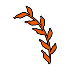 olive branch isolated icon vector illustration design