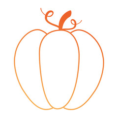 pumpkin fresh isolated icon vector illustration design