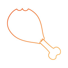 chicken thighs isolated icon vector illustration design