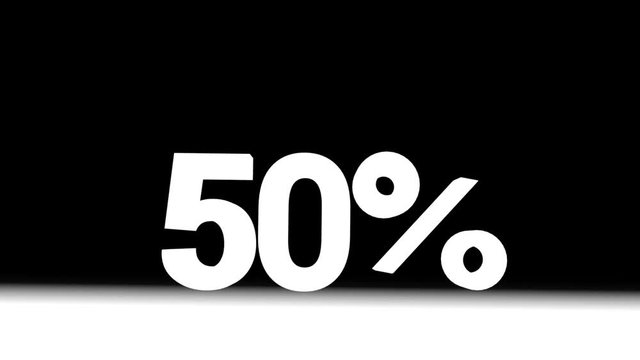 text of the discount falls and jumps