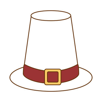 thanksgiving hat isolated icon vector illustration design