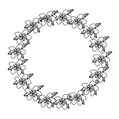 beautiful tropical flowers design 