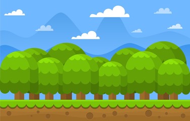Fototapeta premium Forest Game Background