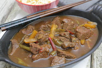 sauté de boeuf sauce soja
