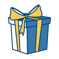 Giftbox surprise present icon vector illustration graphic design