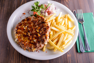 hamburger and potatoes