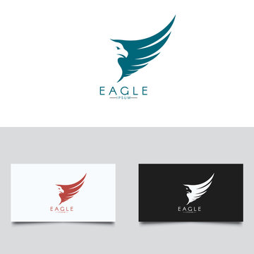 Eagle Logo. Three color versions 