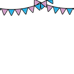 Obraz premium decorative pennants icon