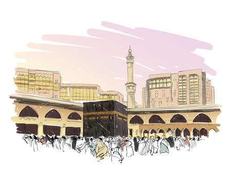 Mecca Sketch Images  Free Download on Freepik