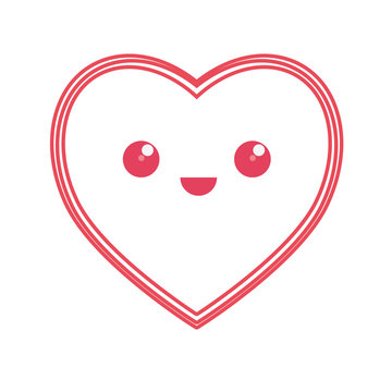 kawaii heart icon 