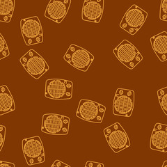 House Heating Vector Seamless Pattern