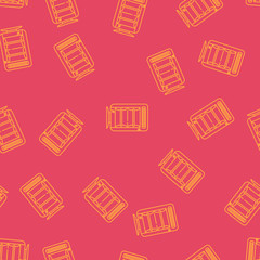 House Heating Vector Seamless Pattern