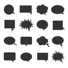 Bubble talk icon set