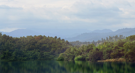Fototapeta na wymiar landscape of lake 