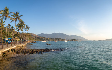Beach at Vila (Village) in Ilhabela - Ilhabela, Sao Paulo, Brazil