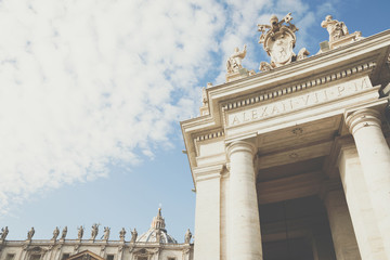 Detail of the Palace of the Vatican, 