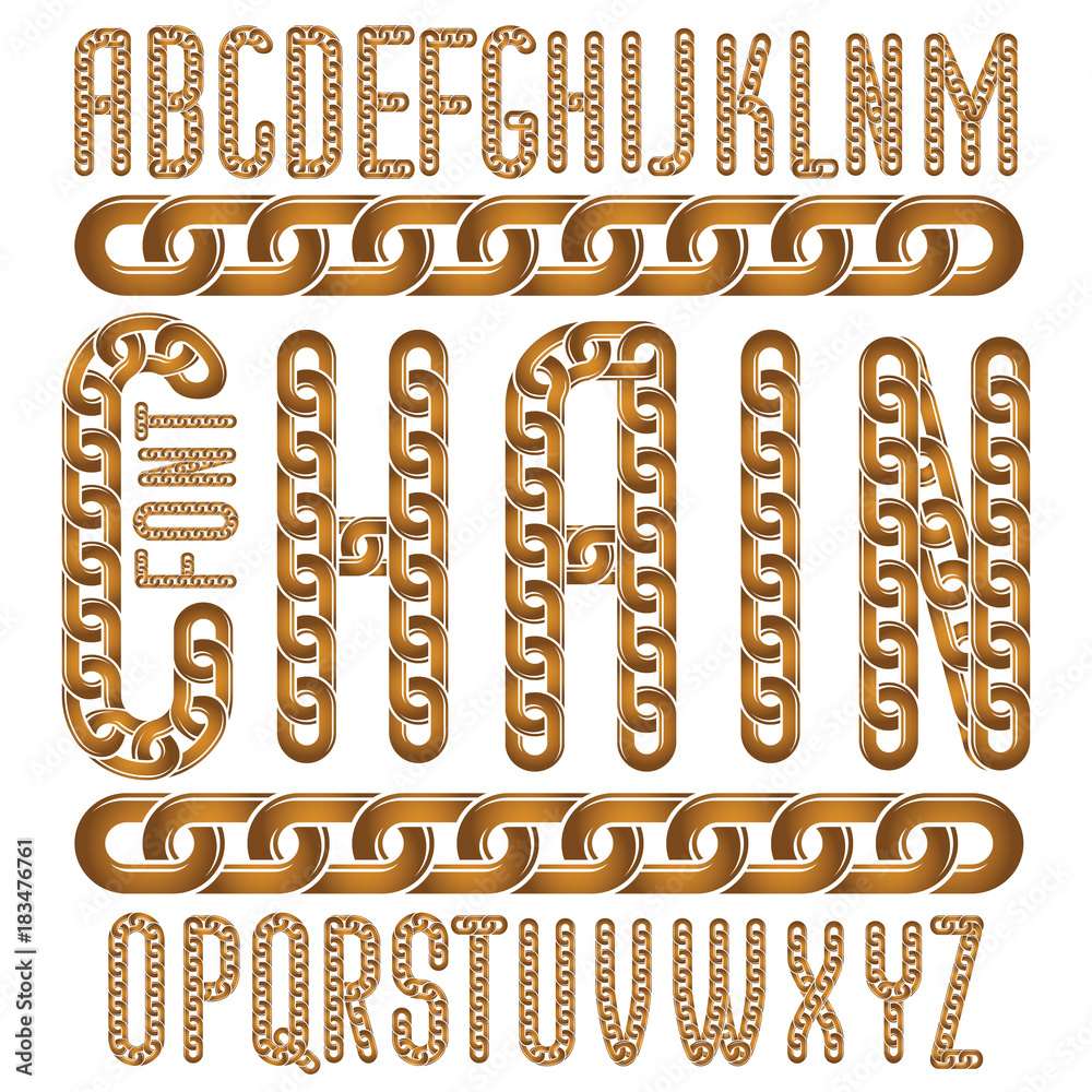 Fototapete vector font, trendy typescript can be used in poster creation. capital business decorative letters c