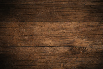 Old grunge dark textured wooden background,The surface of the old brown wood texture
