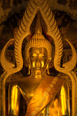 Golden Buddha Face