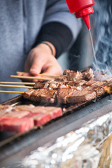 Japanese barbecue skewers