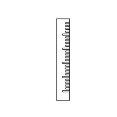 ruler utensil icon