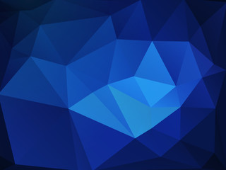dark blue abstract triangular background