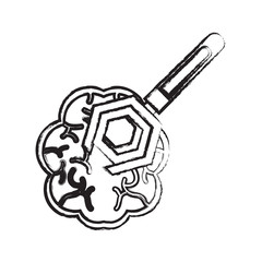 brain and spanner tool icon