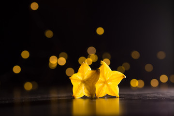 star fruit and lights