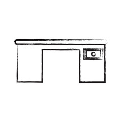 desk with a drawer icon