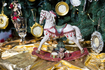 Christmas decor - vintage horse