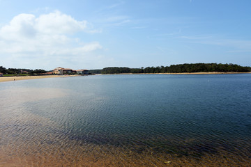 der Lac Marin in Vieux Boucau Aquitanien