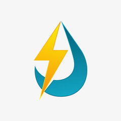 abstract water energy logo icon