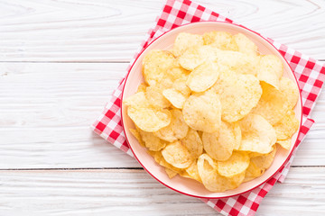 potato chips on plate