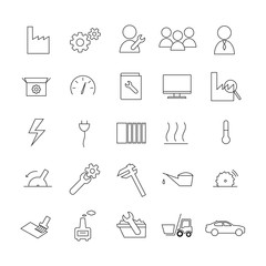 Icon-Set Industrie & Produktion