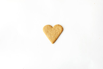 Cookies in the form of heart for Valentine's day