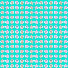 Fototapeta premium Colorful background with cute little joyful angels