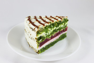 Incredible delicious cake with spinach