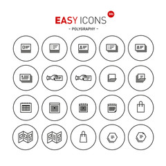 Easy icons 38c Polygraphy