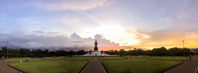 Phutthamonthon is a Buddhist park in the Phutthamonthon District, Nakhon Pathom Province of Thailand, west of Bangkok.