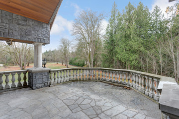 Stunning wedding venue, balcony view