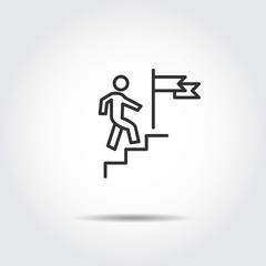 people success icon vector illustration