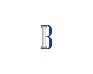 Law Pillar and Letter B Logo Icon 1
